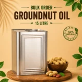 Bulk Order Groundnut Oil 15 litre tin container for commercial and bulk orders
