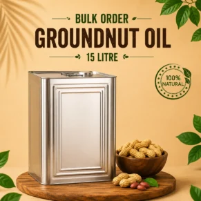 Bulk Order Groundnut Oil 15 litre tin container for commercial and bulk orders