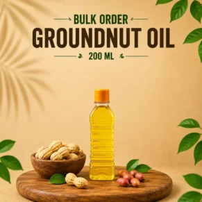 | Size | Image Name | Alt Text | | -------- | -------------------------------------------- | -------------------------------------------------------------------------------------- | | 200 ML | `bulk-order-groundnut-oil-200ml.webp` | Bulk Order Groundnut Oil 200ml bottle with peanuts and natural background | | 500 ML | `bulk-order-groundnut-oil-500ml.webp` | Bulk Order Groundnut Oil 500ml bottle displayed with groundnuts and natural theme | | 1 Litre | `bulk-order-groundnut-oil-1-litre.webp` | Bulk Order Groundnut Oil 1 litre bottle with peanuts and cold-pressed oil presentation | | 5 Litre | `bulk-order-groundnut-oil-5-litre-can.webp` | Bulk Order Groundnut Oil 5 litre can for wholesale and bulk purchase | | 15 Litre | `bulk-order-groundnut-oil-15-litre-tin.webp` | Bulk Order Groundnut Oil 15 litre tin container for commercial and bulk orders |