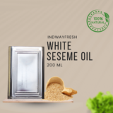 High-quality White Sesame Oil in a 15kg tin, perfect for bulk and wholesale supply.
