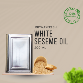 High-quality White Sesame Oil in a 15kg tin, perfect for bulk and wholesale supply.