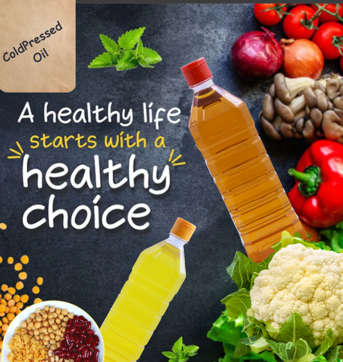 Bulk wholesale cold-pressed oils — pure, natural, unrefined oils like groundnut, sesame, and coconut, ideal for retailers and food businesses