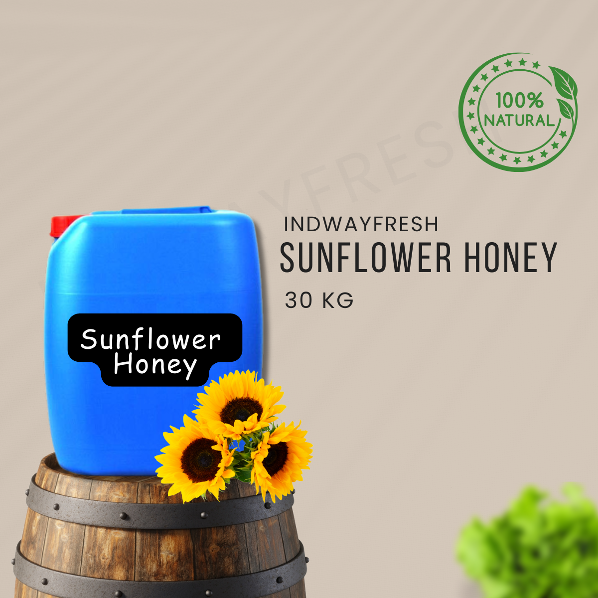 Buy Sunflower Honey 30kg Can Wholesale | Factory Price Bulk Supply for Pure & Natural Honey