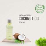 Pure Coconut Oil in 200ml bottle — available at the best wholesale price for cooking, hair care, and skincare.