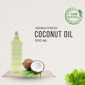 500ml pure coconut oil at factory price — perfect for cooking, hair care, and skincare