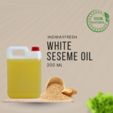High-quality White Sesame Oil in a 5-litre can – perfect for wholesale and bulk purchase.