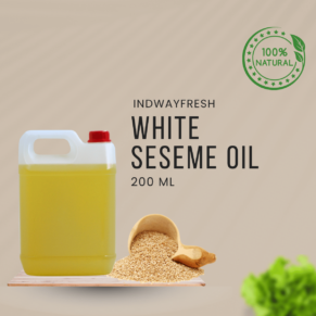 High-quality White Sesame Oil in a 5-litre can – perfect for wholesale and bulk purchase.