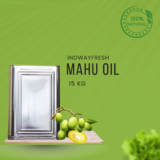 Pure Mahua Oil in a 15kg tin for bulk supply — ideal for cooking, skincare, and traditional medicinal uses.