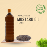 Pure Mustard Oil in 1-litre bottle, available for wholesale supply — ideal for cooking, massage, and traditional remedies.
