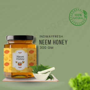 300g jar of pure Neem Honey — rich in antioxidants and known for its medicinal benefits, sourced from trusted manufacturers.