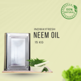 Pure Neem Oil in a 15kg tin for bulk supply — perfect for agriculture, skincare, and natural pest control.
