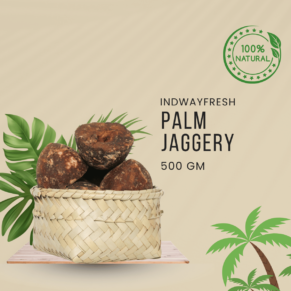 Pure and natural Palm Jaggery 500gm pack available at factory price — rich in taste and nutrients.