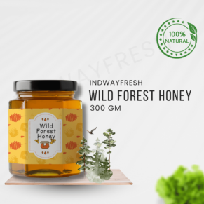Pure Wild Forest Honey in a 300g jar, available at the best wholesale price — packed with natural nutrients and rich flavor.