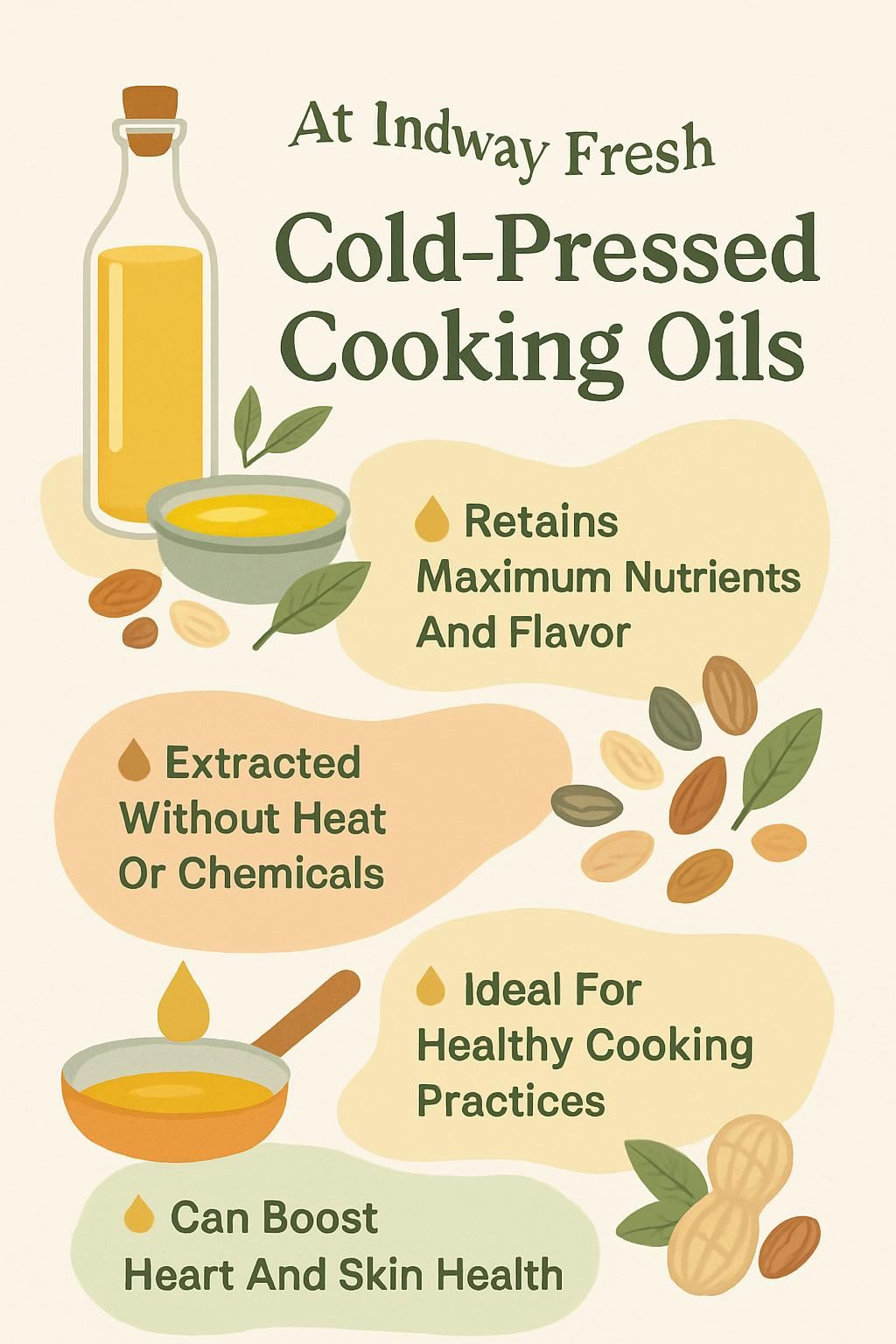 Indway Fresh – Leading manufacturer and wholesale supplier of premium cold-pressed cooking oils, offering pure, natural, and sustainable oils for healthy cooking.