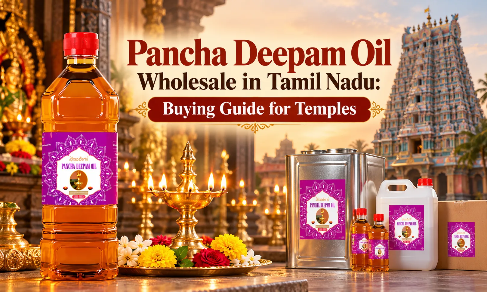 Pancha Deepam Oil wholesale in Tamil Nadu buying guide for temples